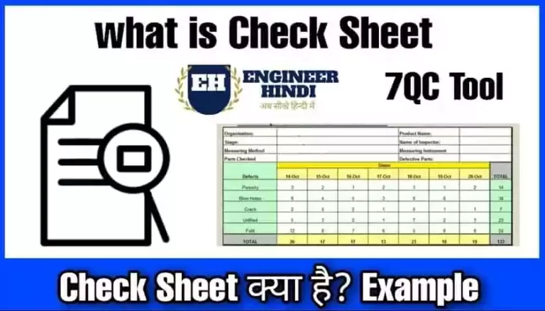 check-sheet-kya-hai-in-hindi