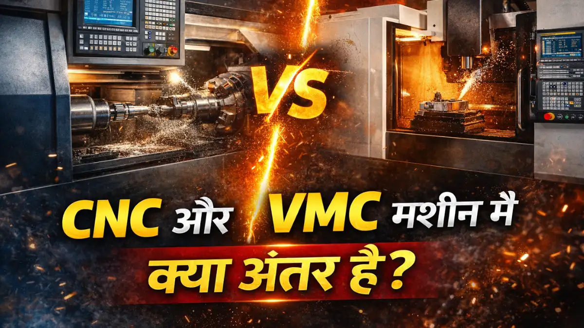 Difference between CNC and VMC Machine in Hindi